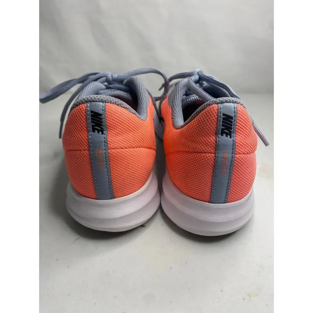 Nike Downshifter Running Shoe Sneakers Athletic Gym Gray Orange‎ Youth Size 7Y
